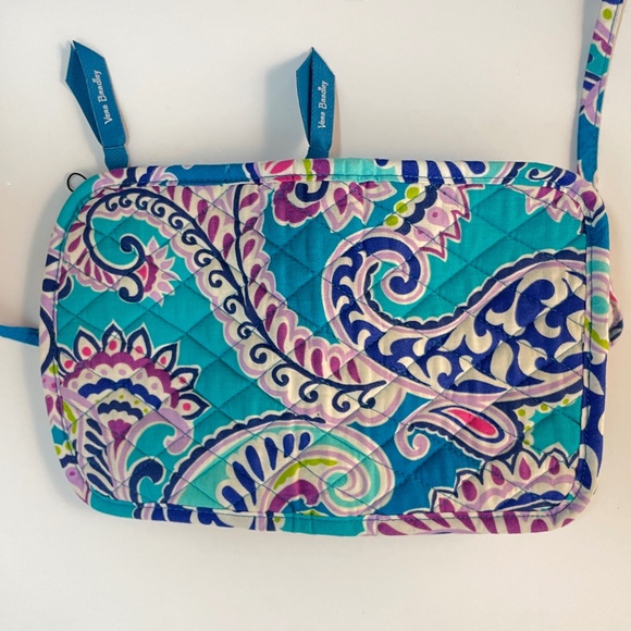 New! Vera Bradley Waikiki Paisley Makeup/Jewelry Travel Bag Tie-Closure - Picture 3 of 8